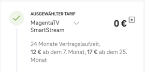 MagentaTV Deal Rechnung