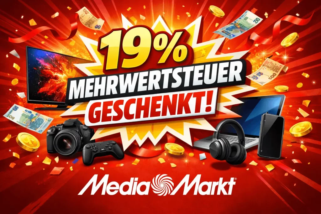 MediaMarkt 19% MWST geschenkt Aktion hdh Beitragsbild